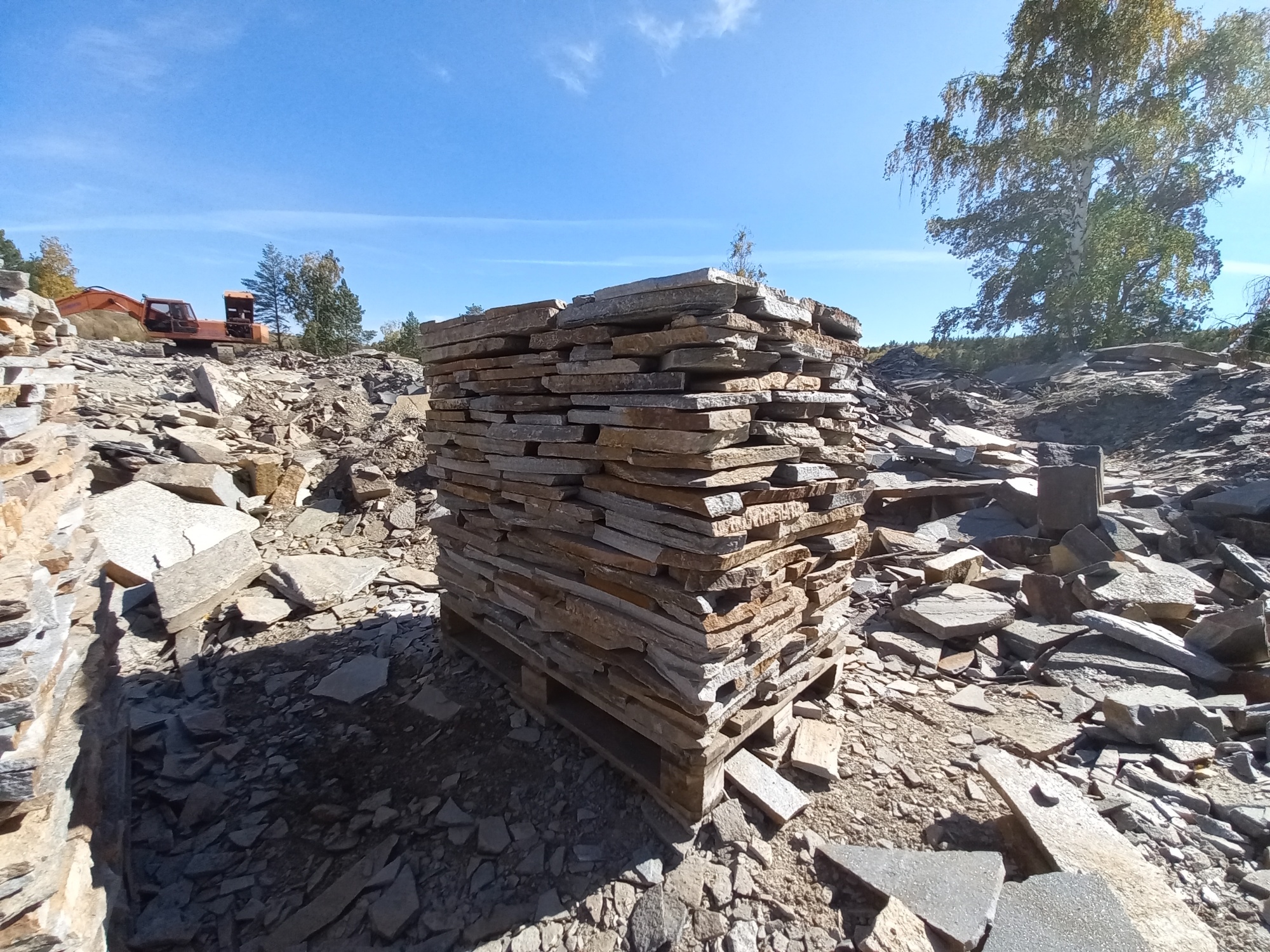 Плитняк златолит серебристый для мощения на бетон купить в Республике Крым