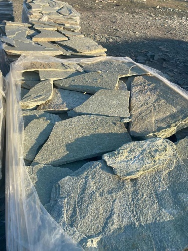 Плитняк златолит зелёный для цоколя, отмостки купить в Республике Крым