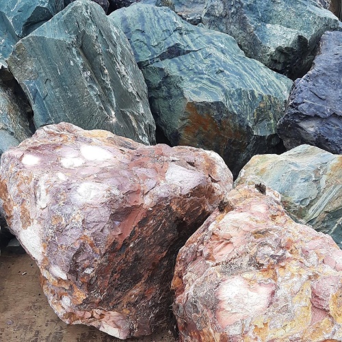 Ландшафтные глыбы красно-фиолетовые 200-1000 килограмм купить в Республике Крым