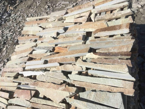 Горбушка златолит золотистый для облицовки купить в Республике Крым