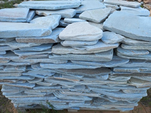 Плитняк златолит зелёный галтованный для цоколя купить в Республике Крым